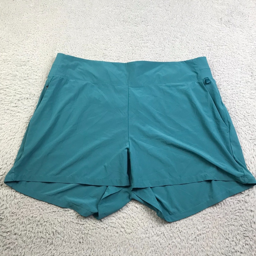 Athleta Brooklyn Shorts Womens 18 Blue 4" Pull On Performance Outdoot Hiking